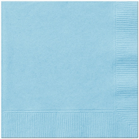 Powder Blue Lunch Napkins, 6.5 inch fold, set of 20
