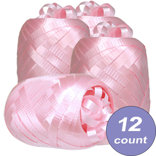 Curling Ribbon, Baby Pink, 40 feet, set of 12