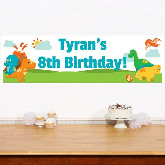 Birthday Direct's Little Dinosaur Party Custom Banner