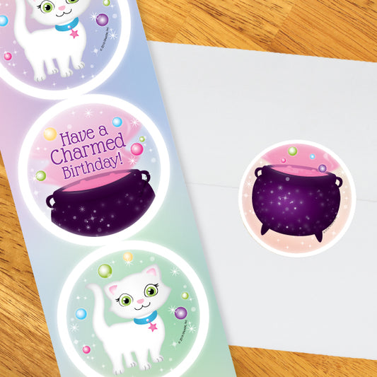 Birthday Direct's Sparkle Charm Party Circle Stickers