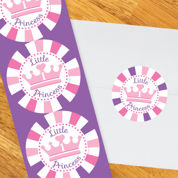 Birthday Direct's Little Princess 1st Birthday Circle Stickers
