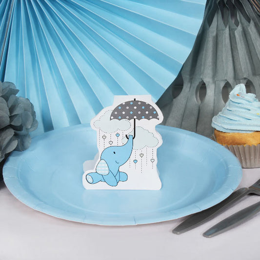 Birthday Direct's Elephant Baby Shower Blue DIY Table Decoration