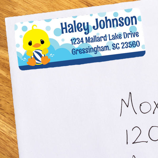 Birthday Direct's Little Ducky Party Address Labels