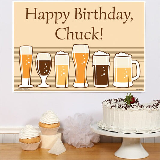 Birthday Direct's Beer Party Custom Sign