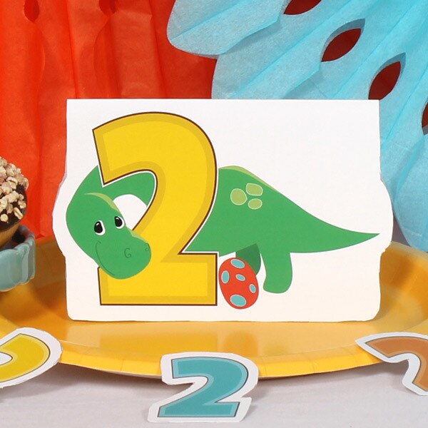 Birthday Direct's Little Dinosaur 2nd Birthday DIY Table Decoration