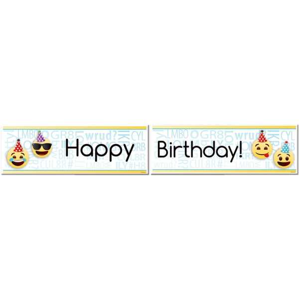 Birthday Direct's Emoji Birthday Two Piece Banners