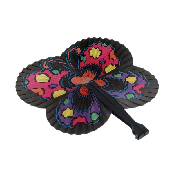 Butterfly Party Favor Folding Fans 9 inch 12 count