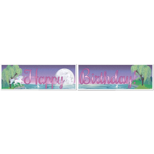 Birthday Direct's Unicorn Fantasy Birthday Two Piece Banners