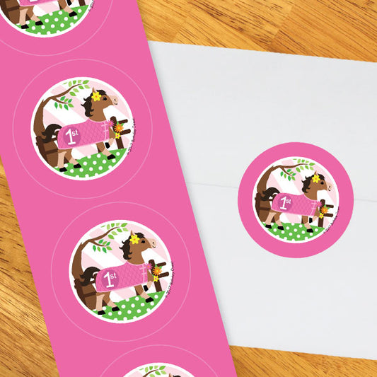 Birthday Direct's Little Pony 1st Birthday Circle Stickers