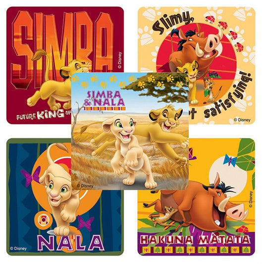 The Lion King: Hakuna Matata Stickers, 2.5 inch, 30 count