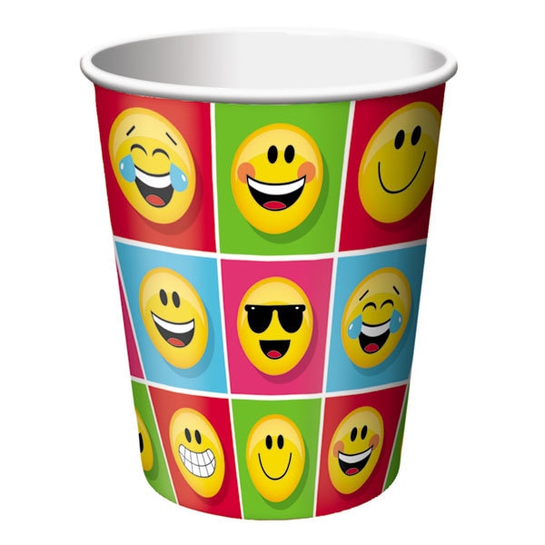 Emoji Party Emojions Cups, 9 ounce, 8 count