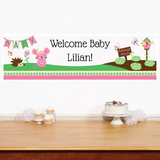Birthday Direct's Little Garden Baby Shower Custom Banner