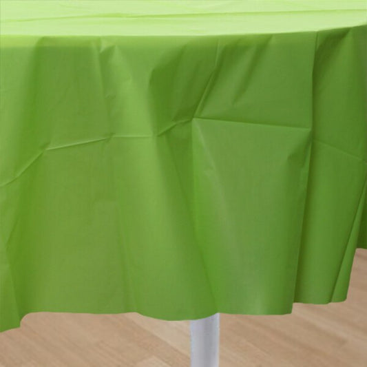 Lime Green Table Cover, Round, 84 in