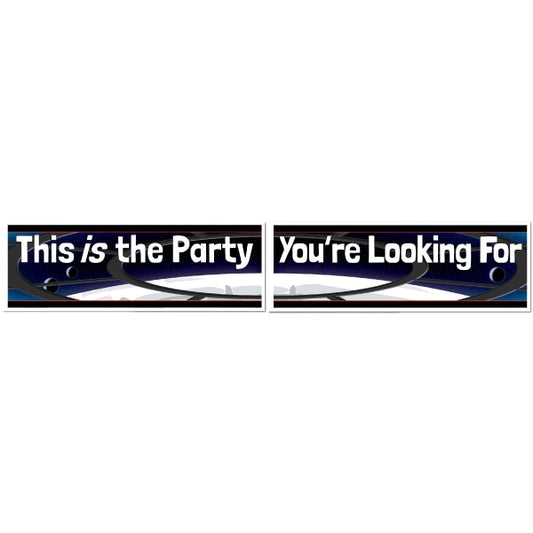 Birthday Direct's Dark Space Party Two Piece Banners