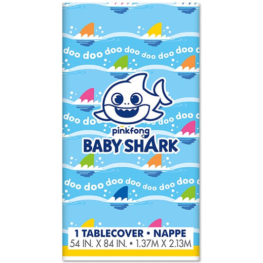 Baby Shark Table Cover, 54 x 84 inch, each