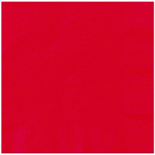 Ruby Red Lunch Napkins, 6.5 inch fold, set of 20