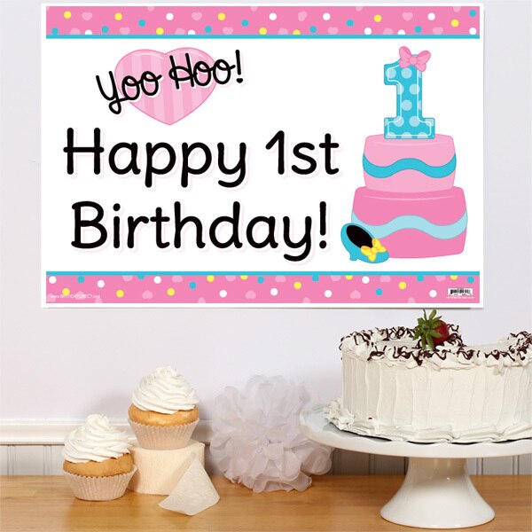 Dress Up Mouse 1st Birthday Sign, 8.5x11 Printable PDF Digital Download by Birthday Direct