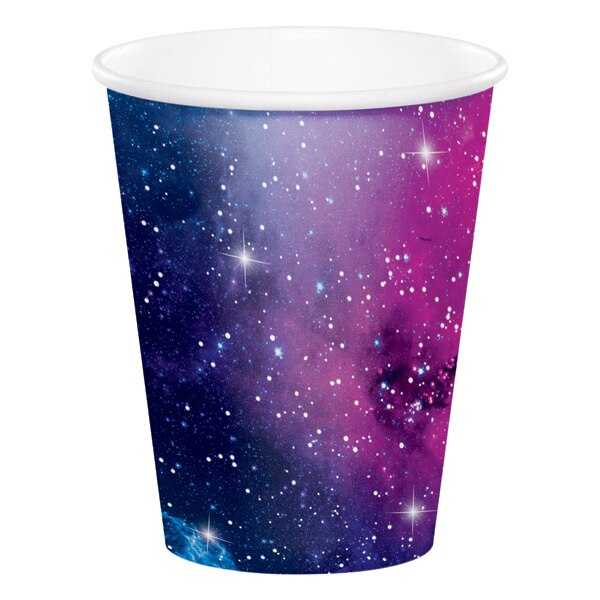 Galaxy Party Cups, 9 ounce, 8 count