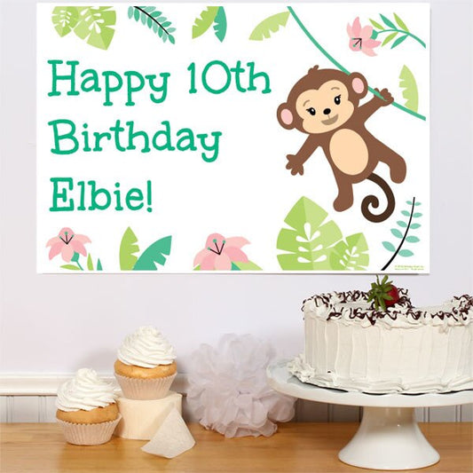 Birthday Direct's Little Monkey Party Custom Sign