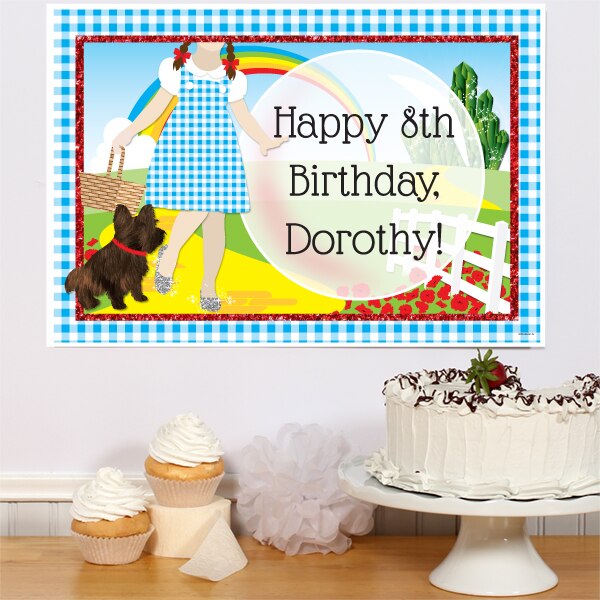 Birthday Direct's The Wizard of Oz Party Custom Sign