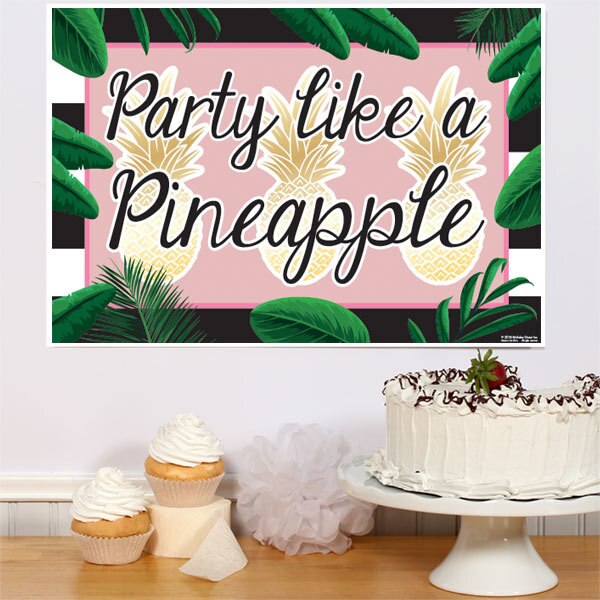 Birthday Direct's Pineapple and Palm Party Sign