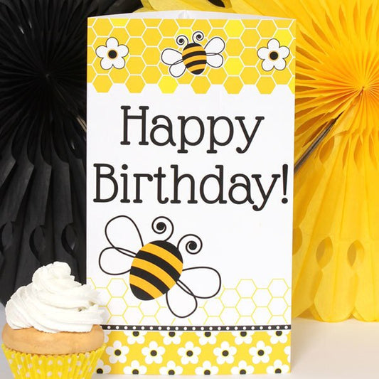 Birthday Direct's Bumble Bee Birthday Tall Centerpiece