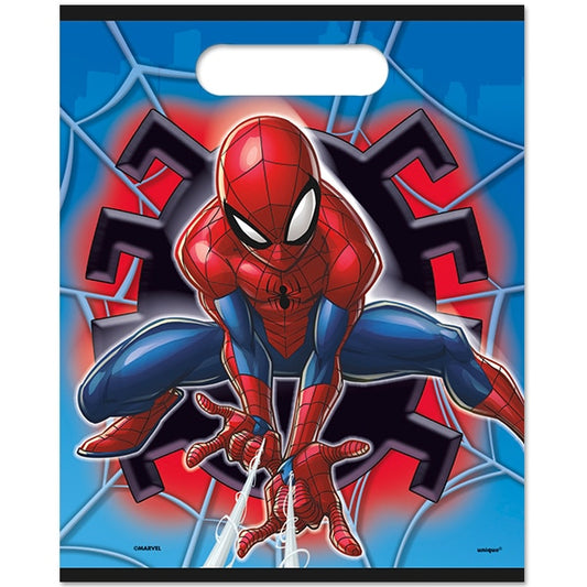 Spider-Man Loot Bags, 7 x 9 inch, 8 count