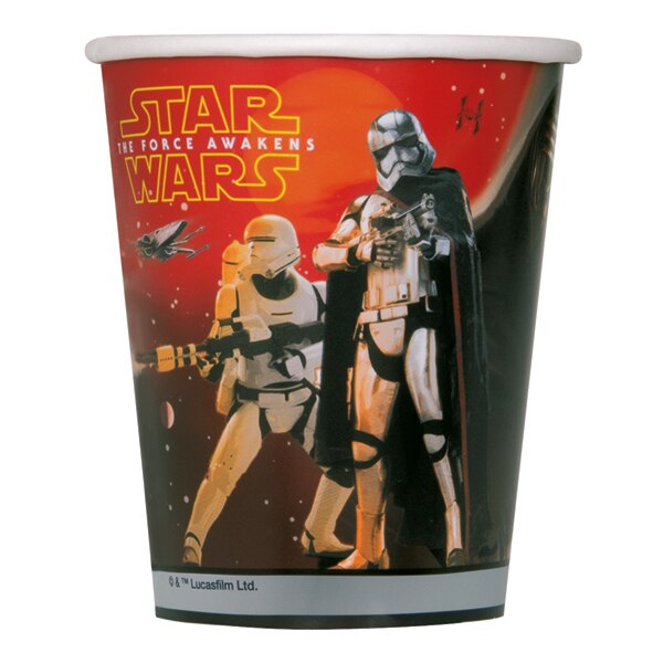 Star Wars The Force Awakens Cups, 9 oz, 8 ct