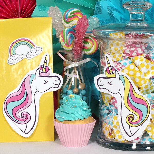 Birthday Direct's Rainbows and Unicorns Party Cutouts