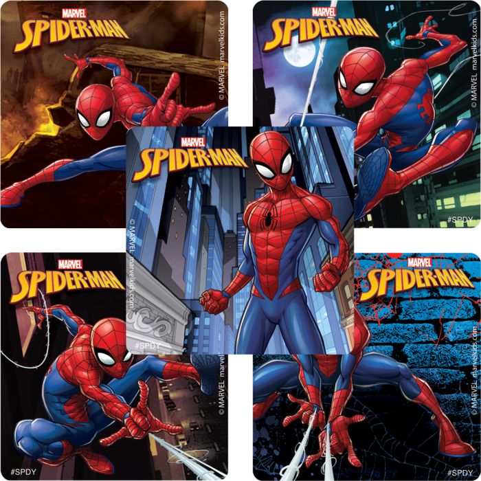 Spider-Man Stickers, 2.5 inch, 30 count