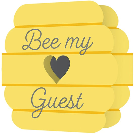 Bumble Bee Party Tri-Fold Invitations, 4 x 5 inch, 8 count