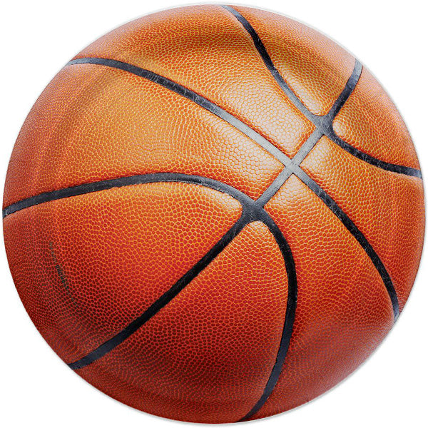 Basketball Goal Dinner Plates, 9 inch, 8 count