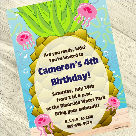 Birthday Direct's Sandy Town Party Custom Invitations