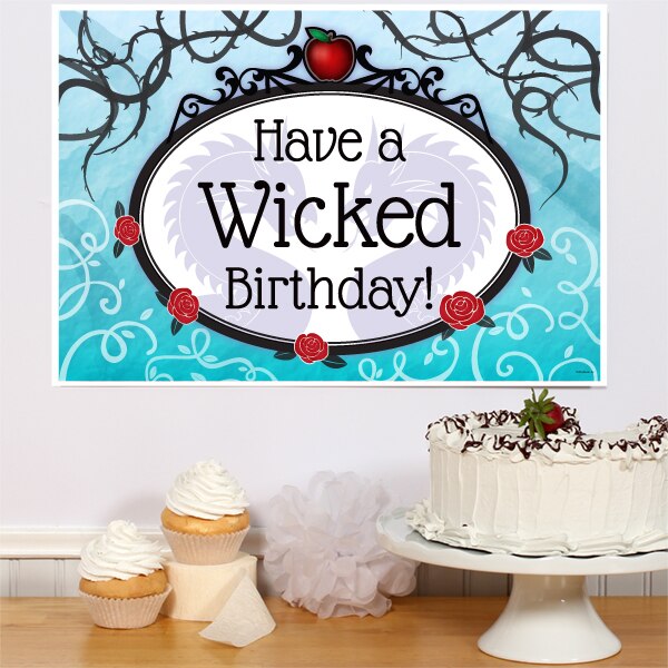 Fairytale Wicked Villains Birthday Sign, 8.5x11 Printable PDF Digital Download by Birthday Direct