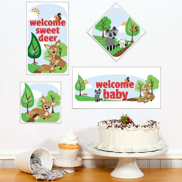 Birthday Direct's Woodland Baby Shower Sign Cutouts