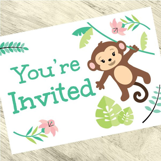 Birthday Direct's Little Monkey Party Invitations