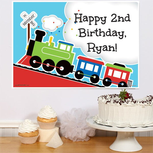 Birthday Direct's Little Train Party Custom Sign