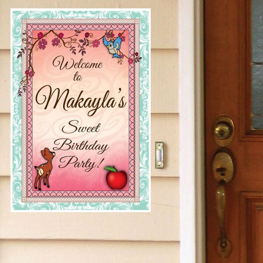 Birthday Direct's Princess Snow White Party Custom Door Greeter