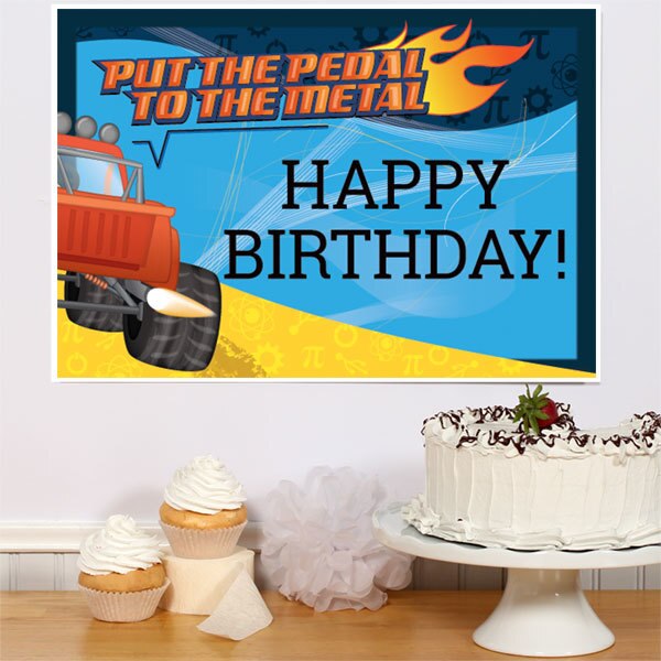 Birthday Direct's Monster Truck STEM Birthday Sign