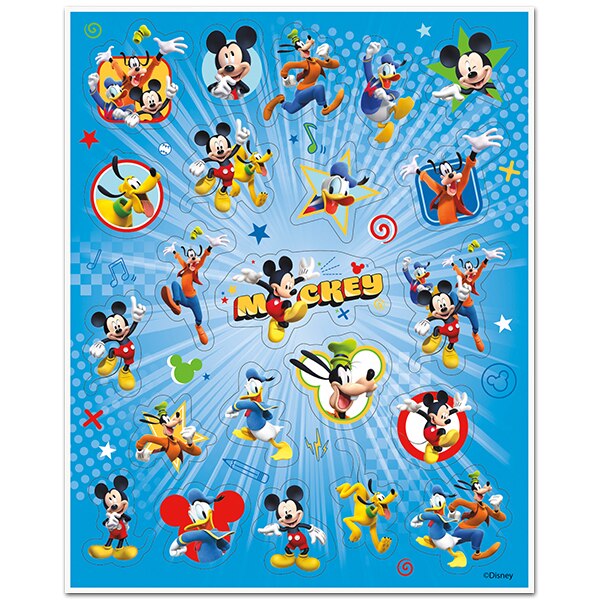 Disney Mickey and Friends Sticker Sheets, set of 4