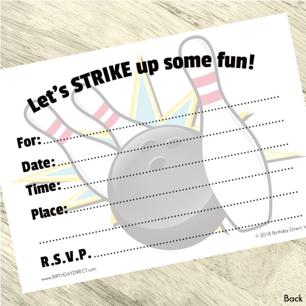 Birthday Direct's Bowling Party Invitations