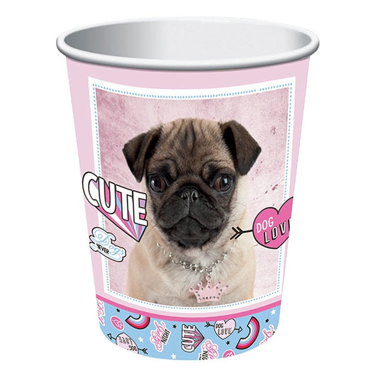 Rachael Hale Dog Love Cups, 9 oz, 8 ct