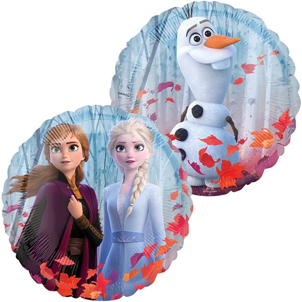 Disney Frozen 2 Anna, Elsa & Olaf Foil Balloon, 18 inch, each