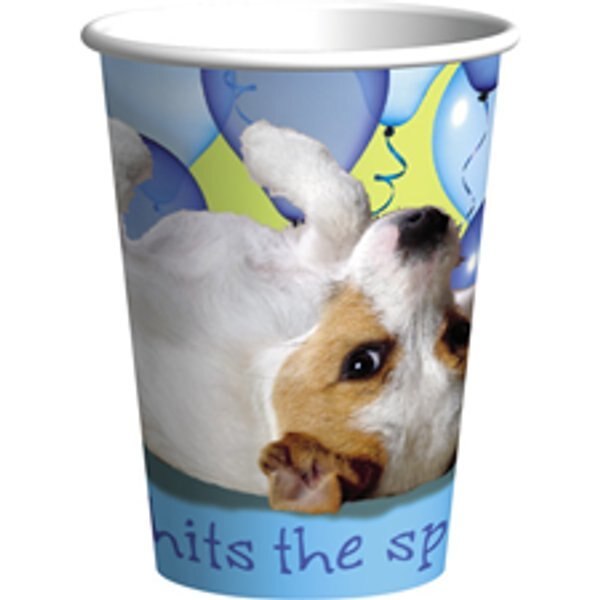 Puppy Party Cups, 9 ounce, 8 count