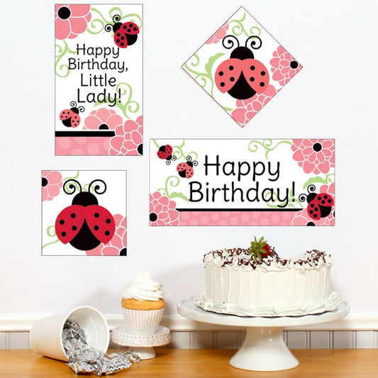 Birthday Direct's Ladybug Party Sign Cutouts
