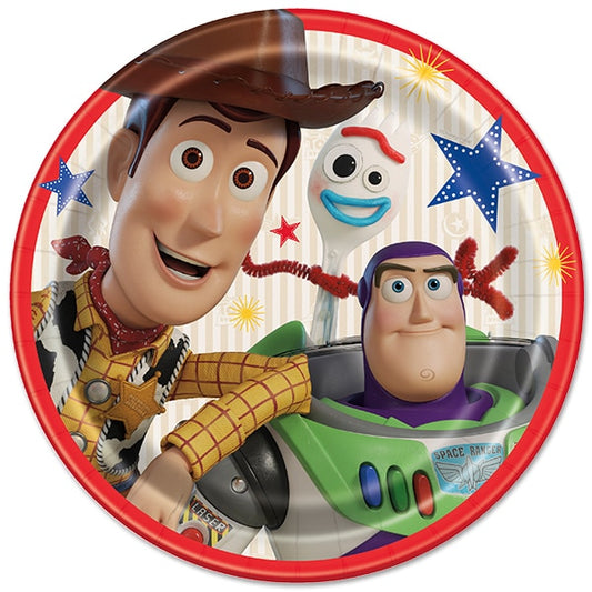 Disney Toy Story 4 Dinner Plates, 9 inch, 8 count
