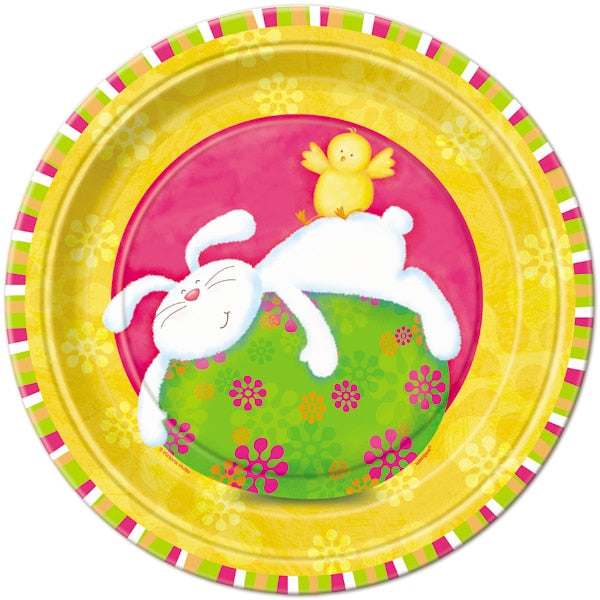 Easter Bunny Pals Dinner Plates, 9 inch, 8 count