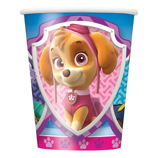 Paw Patrol Girl Cups, 9 ounce, 8 count
