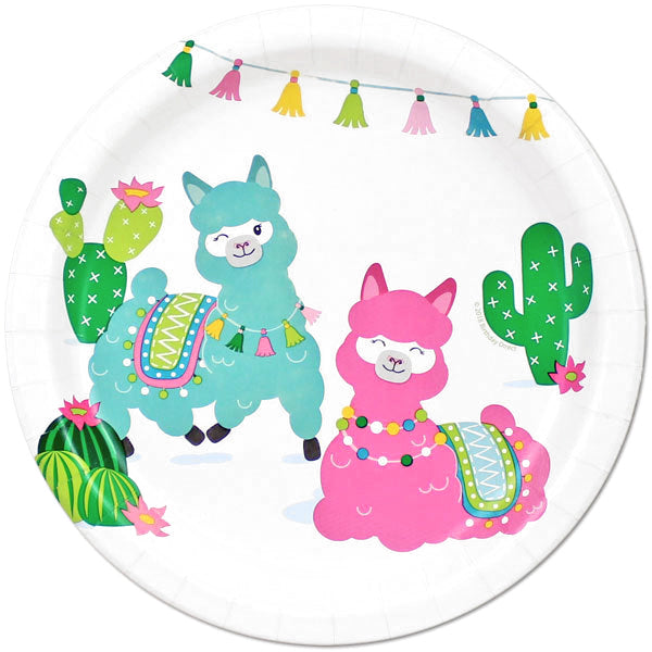 Alpaca Party Lunch Plates