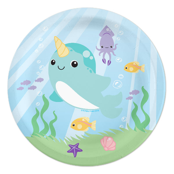 Birthday Direct's Narwhal Fantasy Party Dessert Plates